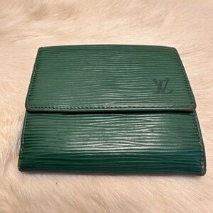 Louis Vuitton Green Epi Women's Wallet